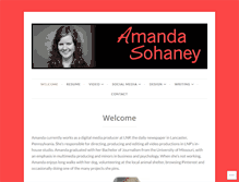 Tablet Screenshot of amandasohaney.com